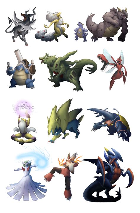 pokemon fan art mega evolutions.